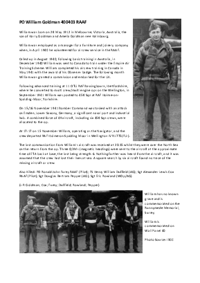 A preview of a PDF biography for Goldman, William